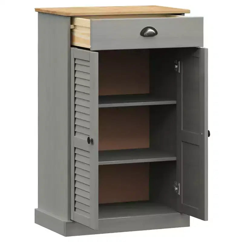 vidaXL Shoe Cabinet Shoe Storage Organizer with Doors VIGO Solid Wood Pine