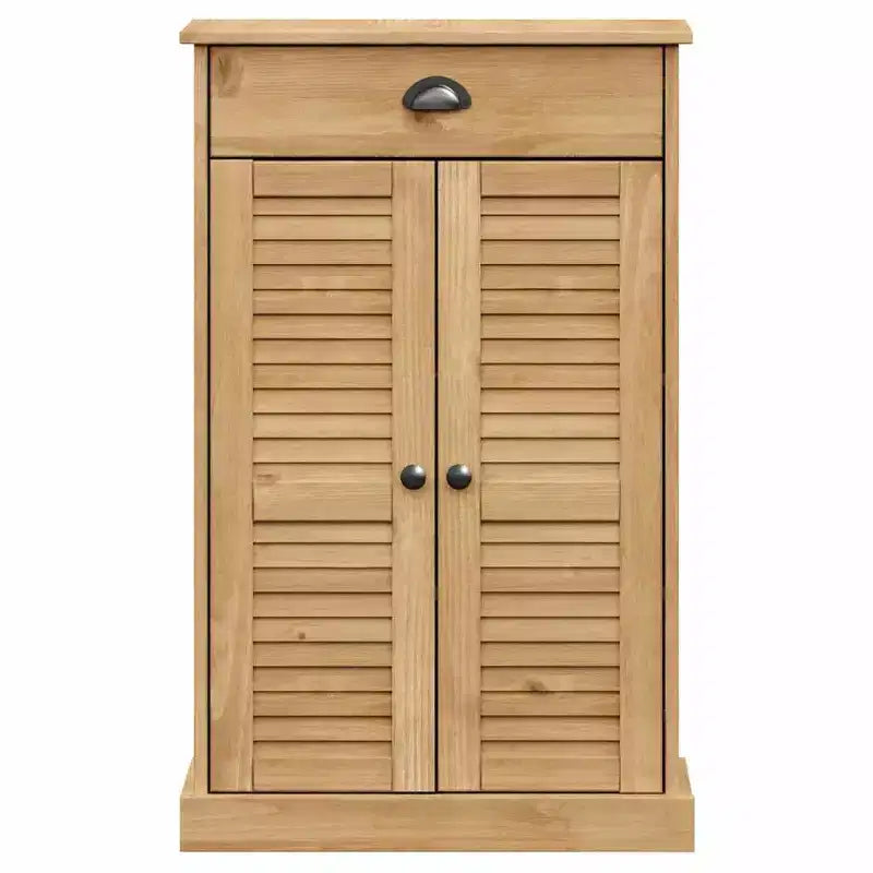 vidaXL Shoe Cabinet Shoe Storage Organizer with Doors VIGO Solid Wood Pine