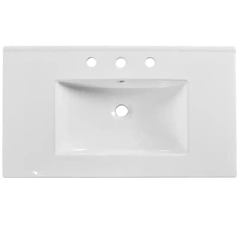 36 Bathroom Vanity with Sink, Bathroom Storage Cabinet with Drawers, Single Sink Bathroom Vanity with Soft Closing Doors