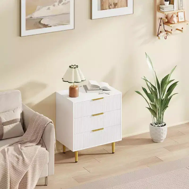 6/5/3 Drawer Dresser for Bedroom, Wood Chest of Drawers, Fluted Dresser