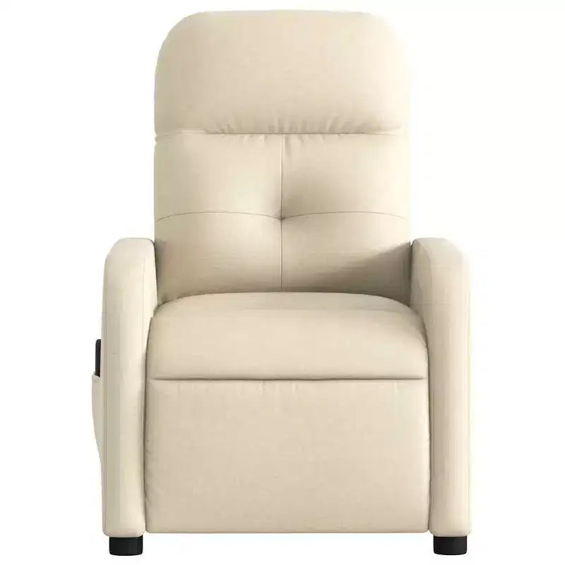 vidaXL Massage Recliner Chair Black Fabric