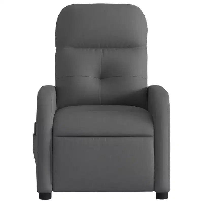 vidaXL Massage Recliner Chair Black Fabric