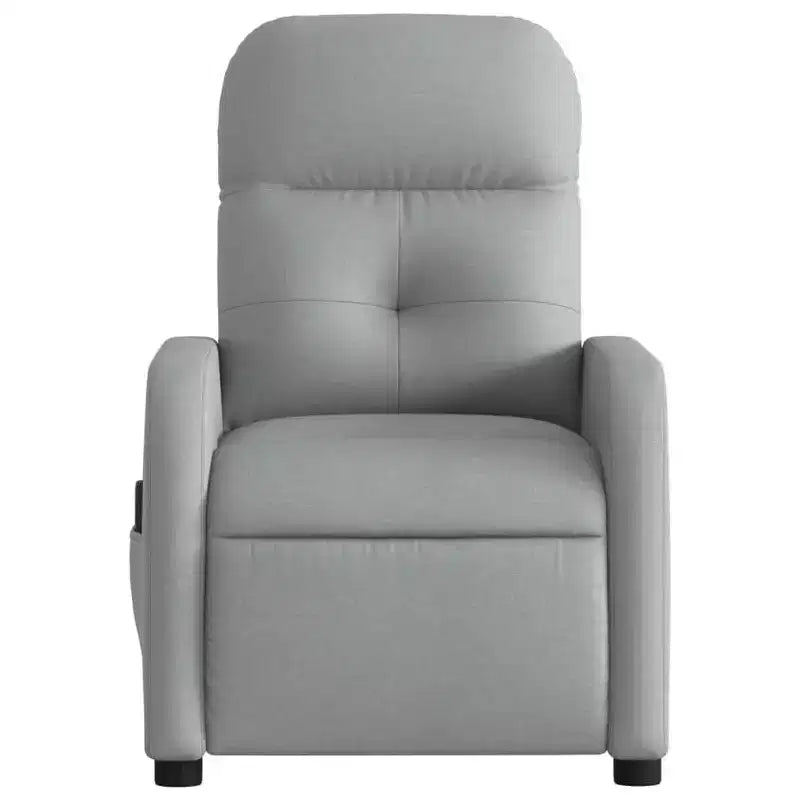vidaXL Massage Recliner Chair Black Fabric