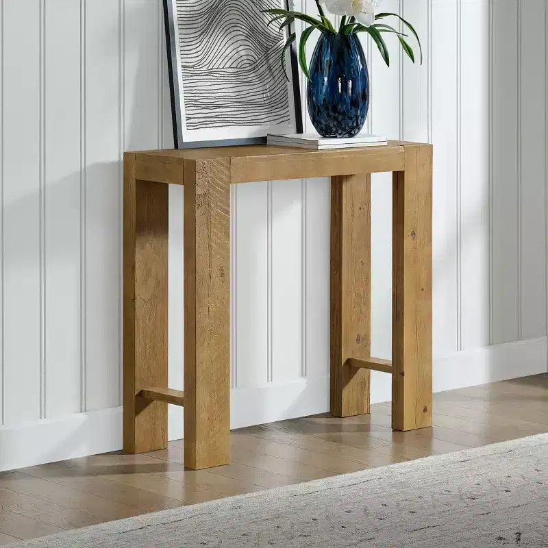Alaterre Furniture Classic Solid Wood Console Table - 36 Inch Modern Farmhouse Small Entryway Table