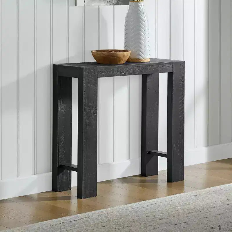 Alaterre Furniture Classic Solid Wood Console Table - 36 Inch Modern Farmhouse Small Entryway Table