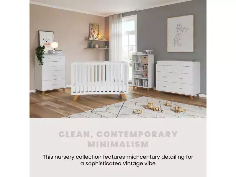 Child Craft SOHO 4 Drawer Chest for Nursery or Bedroom, Plenty of Storage, Anti-Tip Kit Included to Prevent Tipping, Non-Toxic, Baby Safe Finish