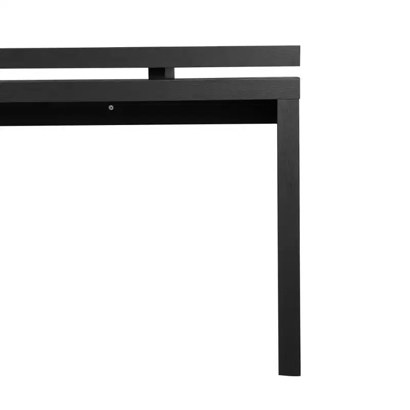 Clihome 60 Farmhouse Console Table - Retro Wooden Entryway Table with Double Board Suspension Design,Sofa Table for Living Room
