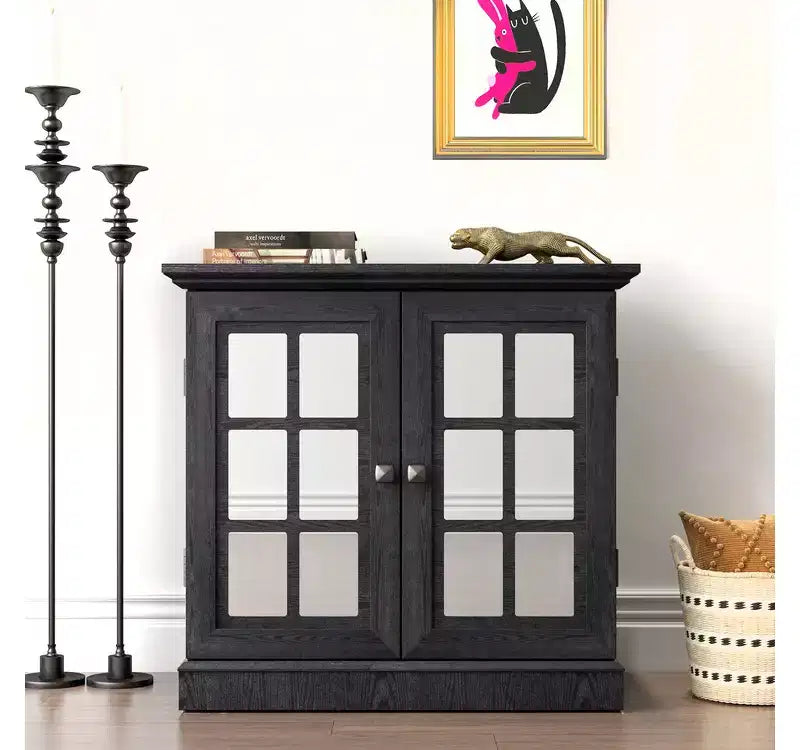 GDFStudio Rin 30.75'' Modern Sideboard Buffet Cabinet with Adjustable Shelf