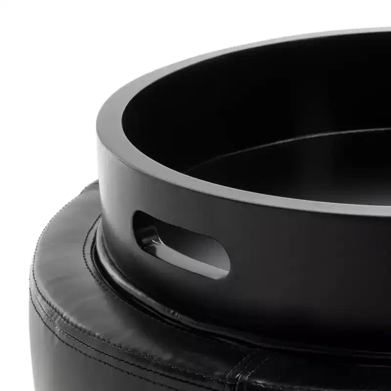 Round Flip Top Storage Ottoman - HUD4045 - Safavieh Couture